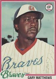 1978 Topps Baseball 475 Gary Matthews vg BXCP41