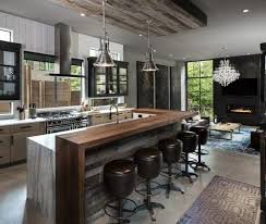 Smile back kitchen island with wheel, 40'' x 20'' kitchen islands 3 tier rolling kitchen cart with storage kitchen islands cart with1 drawer and 2 spacious storage shelf solid wood top (white+walnut). 101 Kitchen Islands With Seating For 2 3 4 5 6 And 8 Chairs And Stools Industrial Kitchen Design Kitchen Island Decor Industrial Kitchen Island