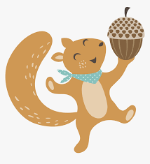 Squirrel Woodland And Forest Animals Thanksgiving Png Woodland Animals Vector Transparent Png Kindpng