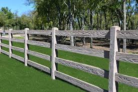 A few of the rails have been replaced with discarded branches, giving the fence a very rustic look. Concrete Fences Never Looked So Good C I Magazine