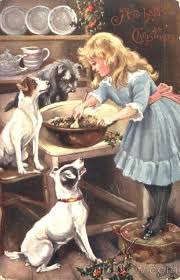 A Happy Christmas Christmas Dog Vintage Christmas Cards Christmas Postcard