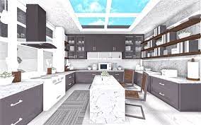 There is a sharp angle and an angled roof that is signature to the theme. Roblox Bloxburg Big Kitchen Ideas Smart Trik