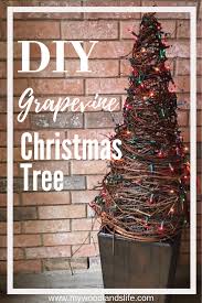 I can create them, hang them, make them look pretty with lights, but i haven't dreamt up a. Diy Grapevine Christmas Trees My Woodlands Life