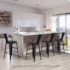 Maybe you would like to learn more about one of these? China Younike 30 Inch Metal Bar Stools High Back Bar Chair Wooden Seat Industrial Counter Height Chairs Photos Pictures Made In China Com