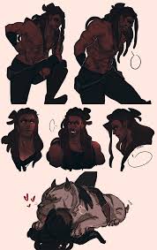 Anime Black Boy With Dreads I Like This Character Idea For A Crazy Friendly Druid Human Male Dark Skinned Dreads B Character Art Character Design References Character Design Inspiration