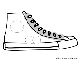 blank shoe coloring pages shoe coloring pages coloring pages for kids and adults