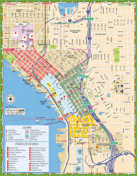 At 45th parallel north, it shares a 72 km (44.7 mi) long border with the canadian province of british columbia. Karte Von Seattle Seattle Auf Der Karte Washington Usa