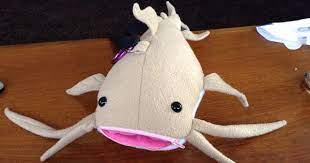 Sandy Catfish Purse Zipper Mouth Dinosaur Stuffed Animal Catfish Plushies