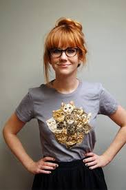 Auburn hair colors are a warm red color that flatters most skin tones and eye colors and can be the perfect option. Red Hair Bangs Glasses Nerdy Glasses For Girls Nerdy Glasses Red Hair