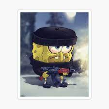 Strapped up sponge bob