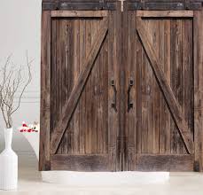Check out our wood garage doors selection for the very best in unique or custom, handmade pieces from our home & living shops. Amazon Com Nymb Old Barn Door Shower Curtain Wooden Barn Door Garage Door American Style Decorations For Rustic Shower Curtains Waterproof Bathroom Accessories With 12 Pcs Hooks 69x70 Inches Home Kitchen