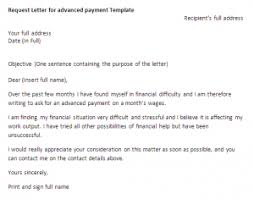 Sample letter to supplier or vendor requesting invoices for issuance of payments. Request Letter For Advanced Payment Request Letter Samples