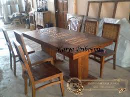 Meja makan minimalis modern cat duco mebel jepara. Set Meja Makan Jati Minimalis Asli Jepara Harga Murah