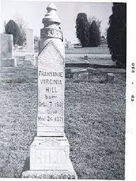 She was the only woman ever acknowledged as a mafia associate. Fransinie Virginia Hill 1841 1921 Find A Grave Memorial
