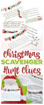 A christmas scavenger hunt is a fun way to make present opening last longer! Christmas Scavenger Hunt Riddles And Clues