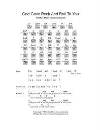 God Gave Rock And Roll To You Sheet Music Argent Guitar Chords Lyrics Guitar Chords And Lyrics Music Chords Sheet Music Notes