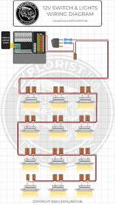 Wiring diagram for multiple gfci's. How To Wire Lights Switches In A Diy Camper Van Electrical System Explorist Life