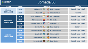 Sanxenxo, vilalonga, campo de futbol. Liga Bbva Matchday 30 Schedule Laliga