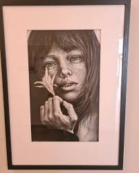 It was great attending an art exhibit Celia was part of at the Mall  Galleries in central London. Her piece contrasted with most of the other  art, having such classical roots. so