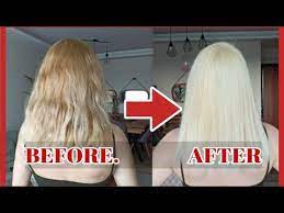 Evde Beyaza Yakin Sari Sac Boyadim Sari Sac Boyama Youtube Blonde Youtube Wella
