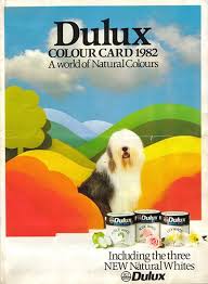 50 Years Of The Dulux Dog In Pictures Dulux Old English Sheepdog Dulux Colour Card