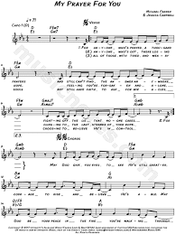 See this post for a few more ideas and resources. Alisa Turner My Prayer For You Sheet Music Leadsheet In Eb Major Download Print Sku Mn0177227
