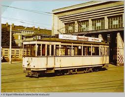 1964 Strassenbahn Linie 27e Betriebshof Britz Strassenbahn Berlin Strassenbahn Eisenbahn