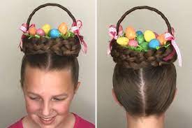 You can pretty much do whatever you want with. Looking For A Festive Hairstyle For Your Easter Celebration Try This Easter Basket Hairstyle This San Marcos C Wacky Hair Wacky Hair Days Crazy Hair For Kids