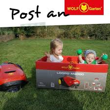 Wir Haben Wieder Post Erhalten Erst Die Arbeit Dann Das Vergnugen Nachdem Der Loopo Den Rasen Von Wolf G Gartenarbeit Spiele Im Garten Verpackungen Karton