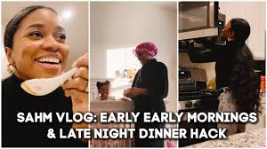 SAHM VLOG: Early Early Morning Routine, Late Dinner Hack