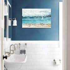 Beach wall decorations for bathroom. Buy Bathroom Decor Beach Wall Art Ocean Lighthouse Seabird Paintings Artwork For Walls Beach Theme Decor Picture Prints Modern Wall Decor Framed Wall Decorations For Bedroom Bathroom Kitchen Home Decor Online In