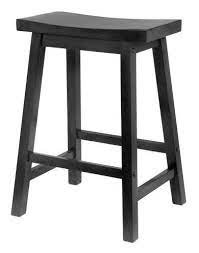 Crafted using durable tropical wood, the stool stands 24 inches tall and features a warm, inviting honey brown finish. Pj Wood 24 Inch Saddle Seat Counter Stool Black Buy Online In Andorra At Andorra Desertcart Com Productid 47170578