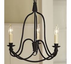 Armonk 3 Arm Indoor Outdoor Chandelier Iron Chandeliers Pottery Barn Lighting Outdoor Chandelier