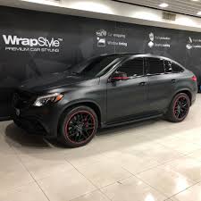 About $2 per square foot on amazon; Mercedes Gle Black Matt Wrap Wrapstyle
