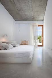 Beautiful Grey Polished Concrete Floors Serene Bedroom Minimalist Bedroom Bedroom Design