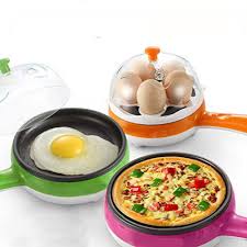 Buy Zahab Multifunctional Electric 2 In 1 Frying Pan With Egg Boiler Priceonline In How To Cook Eggs Cooking Fries