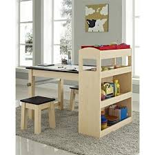 Altra Furniture Kids Activity Table And Stool Set Maple Black Kids Table And Chairs Kids Activity Table Diy Kids Table