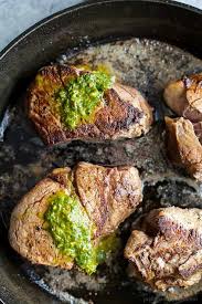 This recipe for a colorful chimichurri sauce doubles as a marinade and an accompaniment to all cuts of beef. 15 Minute Pan Seared Filet Mignon With Chimichurri Easy Dinner Recipe