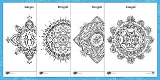 Let us decorate our houses with lamps and lighten it up. Rangoli Colouring Pages Teacher Made