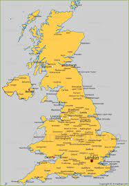 Political map of england, equirectangular projection, illustrating the administrative divisions of england. United Kingdom Cities Map Cities And Towns In Uk Annamap Com