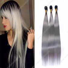.her hair at home — only to discover the box contained black dye instead of blond, the daily mail katie egglestone applied the dye to her roots before realizing the garnier nutrisse kit she'd bought. Straight Black Root With Silver Grey Human Hair Bundles