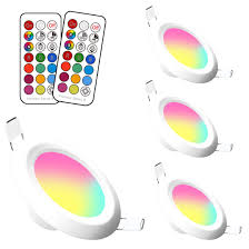 Use of product the versatrim is the ideal product for energy efficient lighting in existing, remodel, or new construction applications. Jayool Led Recessed Lights Colour Changing Downlights 3 Inch 8w Round Ceiling Mounting Lamps With Remote Control Warm White 2700k 4 Pack Buy Online In Yemen At Yemen Desertcart Com Productid 158646390