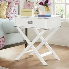 Complete your bedroom with nightstands and bedside tables that offer a convenient perch for a lamp, alarm clock and reading material. White Modern Bedroom Decor 1 Drawer Bedside Table Nightstand End Table Fastfurnishings Com
