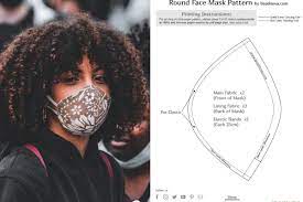 Printable pattern for face mask free! Diy Round Face Mask N95 Mask Cover Tutorial With Free Printable Pattern Beadnova