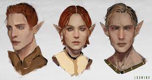 Soris Shianni Nelaros Dao Npc Sketch Portraits City Elf Origin Did Some Warmups Ages Ago Wit Dragon Age Comics Dragon Age Origins Dragon Age Games