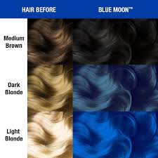 Combining lighter aqua shades with deeper indigo blue highlights, prepare to be the source of some pretty major hair envy among your. Blue Moon Classic High Voltage Tish Snooky S Manic Panic