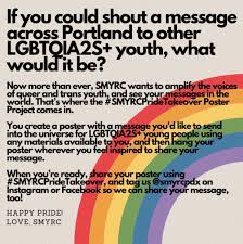 Kids help phone uses this acronym because it's shorter and easier to write. Smyrc Lgbtqia2s Youth We Want To See Your Your Hopes Dreams Your Femmeifestations And Your Messages For Each Other Out In The Universe Keep Ur Eyes Peeled On