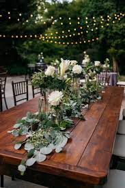 Wedding Reception Decor Succulent Wedding Table Flower Centerpieces Wedding Wedding Table Garland