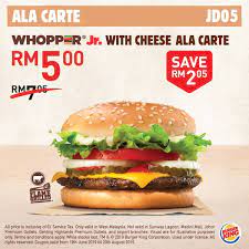Please provide a valid price range. Burger King Malaysia Your Favorite Whopper Jr Now Comes With Cheese At A Discounted Price Wait No More Facebook