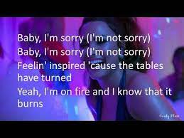 Now i'm out here looking like revenge feelin' like a 10, the best i ever been and yeah, i know how bad it must hurt to see me like this, but it gets worse (wait a minute) now you're out here. Demi Lovato Sorry Not Sorry Clean Lyrics Youtube Demi Lovato Lyrics Lyrics Sorry Lyrics